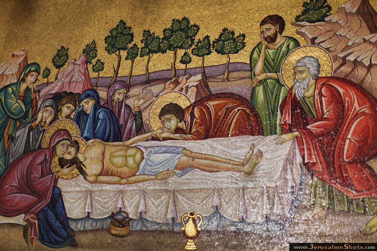  Mosaic over Anointing Stone - Holy Sepulcher