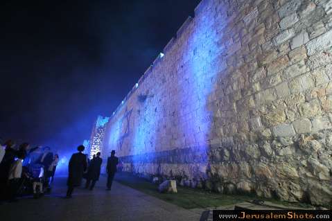 Light Show on Old City walls