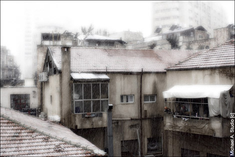 Jerusalem in snow