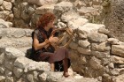 King David Playing His Harp